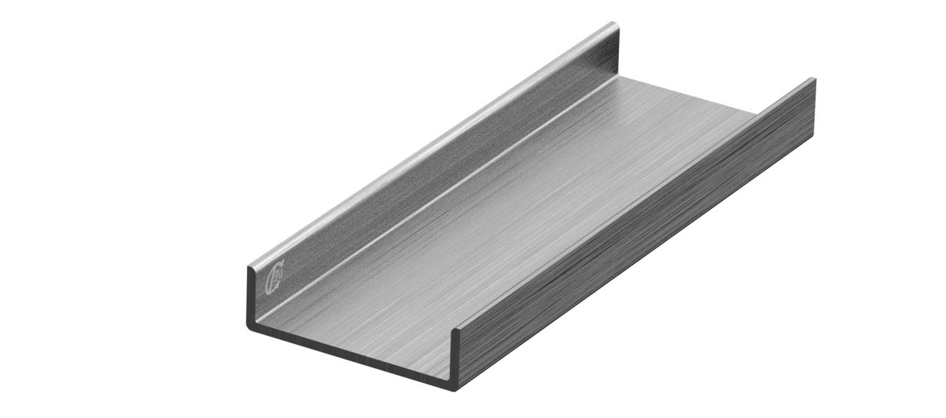 алюминиевый п-образный профиль размер 10x35x1.5